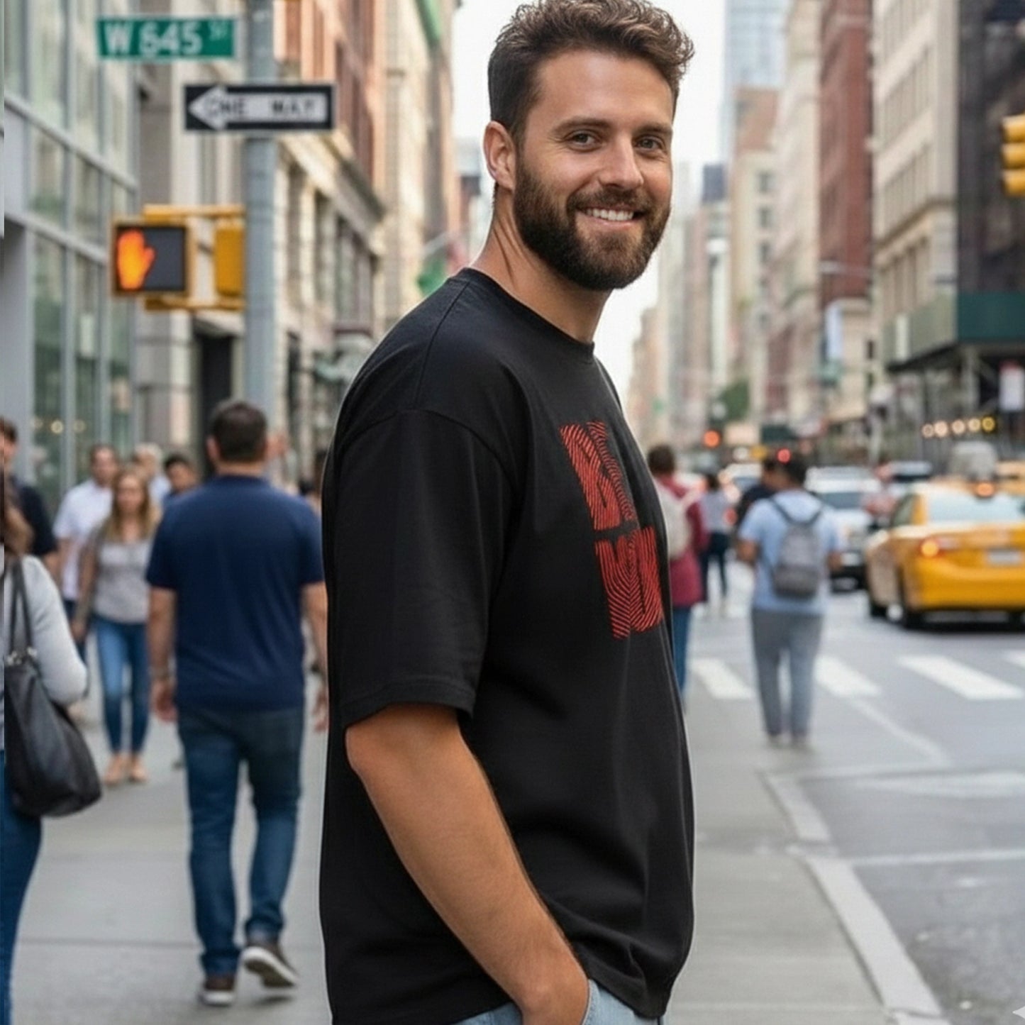 ShortTall® – Oversize Premium Graphic T-Shirt | “Be You” Statement Edition