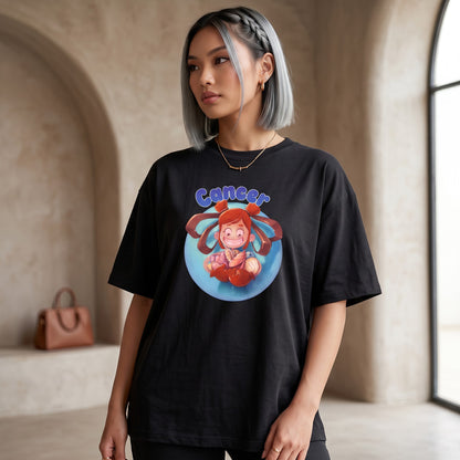 ShortTall® – Oversized Graphic T-Shirt | Cancer Zodiac