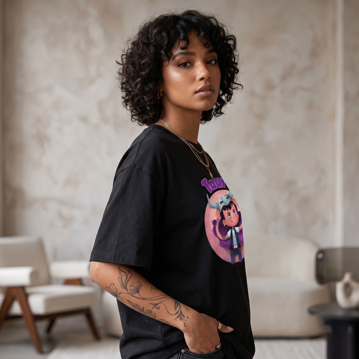 ShortTall® – Oversized Graphic T-Shirt | Taurus Zodiac