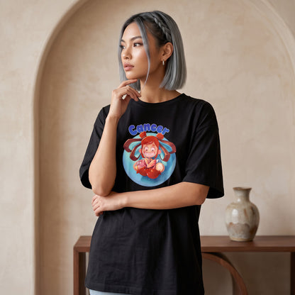 ShortTall® – Oversized Graphic T-Shirt | Cancer Zodiac
