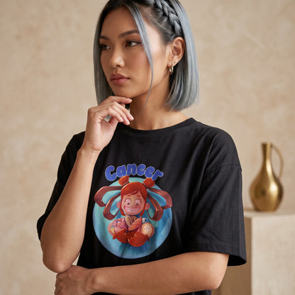 ShortTall® – Oversized Graphic T-Shirt | Cancer Zodiac
