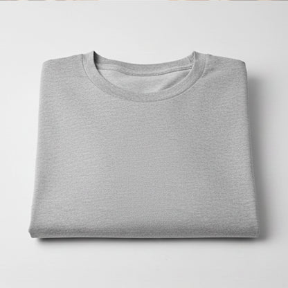 ShortTall® Oversized Round Neck T-Shirt - Grey