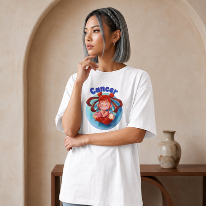 ShortTall® – Oversized Graphic T-Shirt | Cancer Zodiac