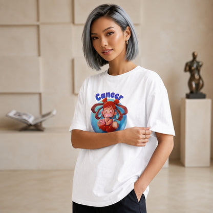 ShortTall® – Oversized Graphic T-Shirt | Cancer Zodiac