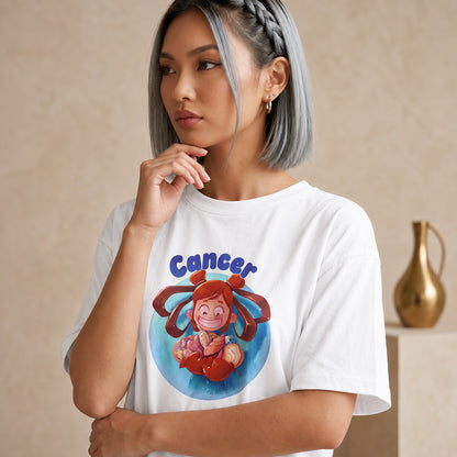 ShortTall® – Oversized Graphic T-Shirt | Cancer Zodiac